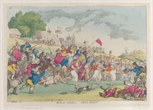 Rural Sports, Smock Racing, [October 1, 1811], reprint., [October 1, 1811], reprint. Creator: Thomas Rowlandson