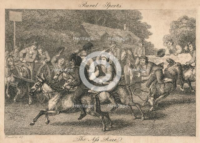 'Rural Sports - The Ass Race', 1800. Creator: Unknown.