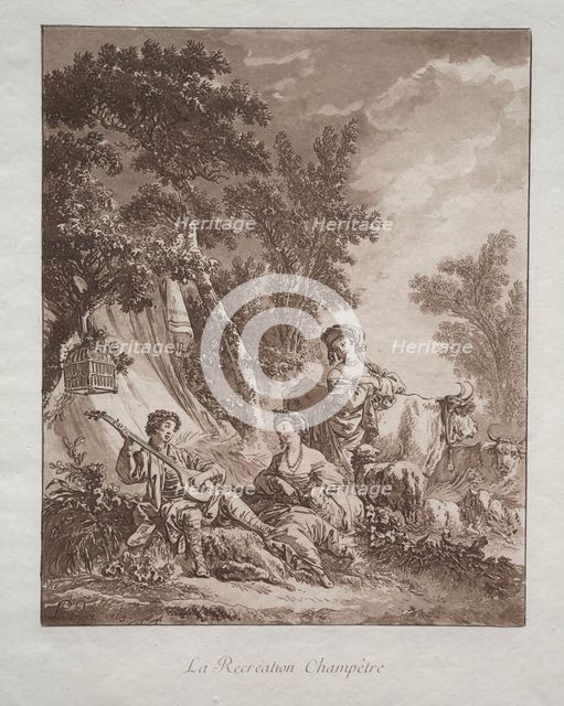 Rural Recreation, 1769. Creator: Jean Baptiste Le Prince (French, 1734-1781).