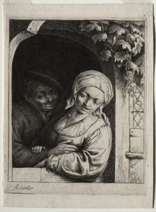Rural Tenderness (village romance). Creator: Adriaen van Ostade (Dutch, 1610-1684)