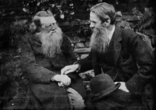 Ruskin and Holman Hunt Enjoy a Conversation On Art c1925. Artist: Frederick Hollyer
