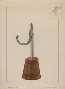 Rush Burner Paperweight, c. 1936. Creator: Gerald Bernhardt