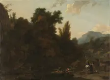 Rush Gatherers, 1657. Creator: Nicolaes Berchem (Dutch, 1620-1683)