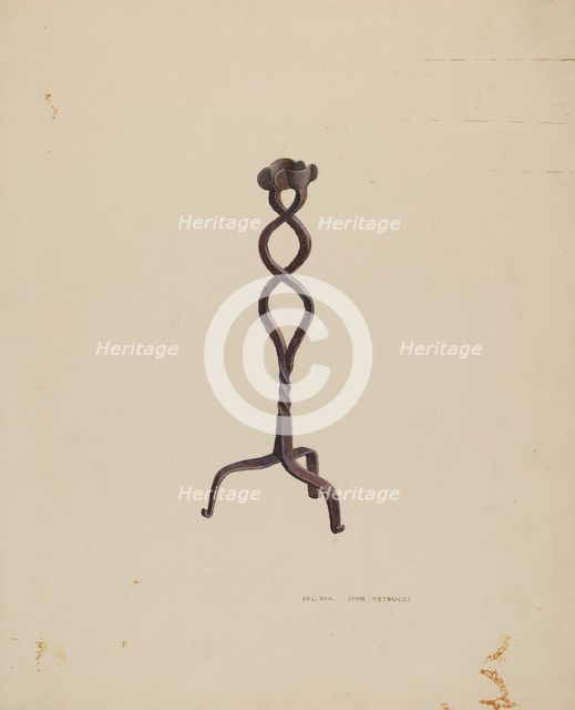 Rush Holder, c. 1939. Creator: John Petrucci.