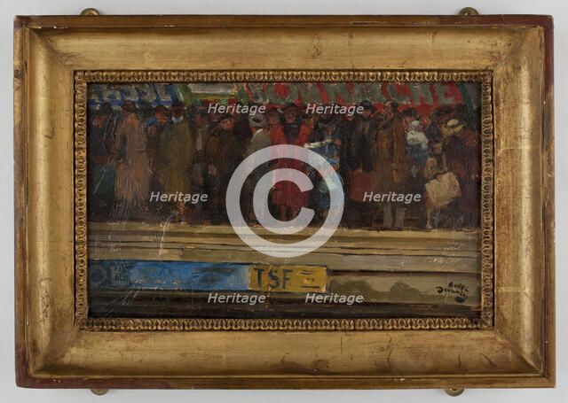 Rush hour in the metro, c1920. Creator: Andre Devambez.