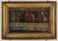 Rush hour in the metro, c1920. Creator: Andre Devambez