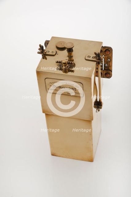 Rushmoor Acetylene gas generator circa 1912. Creator: Unknown.