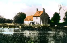 Rushey Weir, River Thames, 1926.Artist: Cavenders Ltd