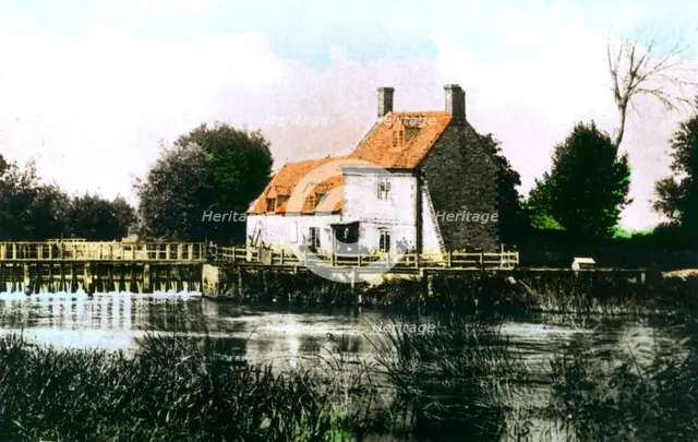Rushey Weir, River Thames, 1926.Artist: Cavenders Ltd