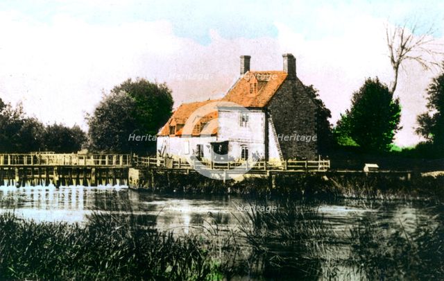 Rushey Weir, River Thames, 1926.Artist: Cavenders Ltd