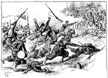 Rushing With Horrid Yells They Seized The Hill, 1902. Artist: AP