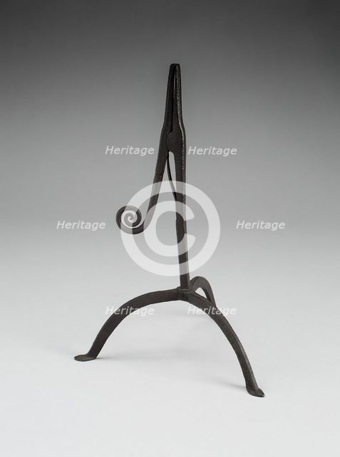 Rushlight Holder, 1750/1850. Creator: Unknown.