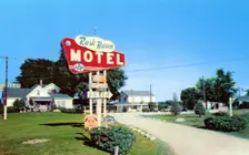Rusk Haven Motel, Bloomington, Illinois, USA, 1957