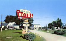 Rusk Haven Motel, Bloomington, Illinois, USA, 1957