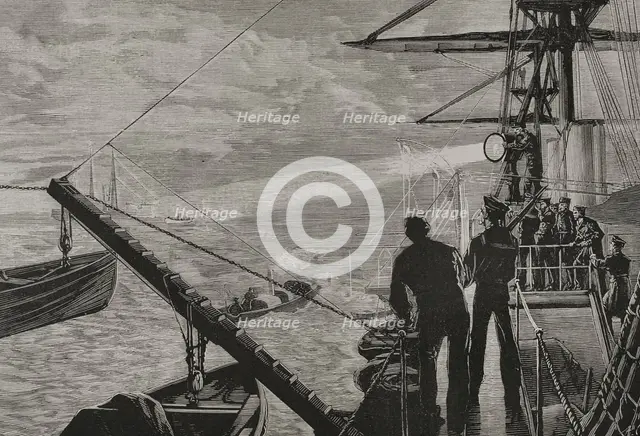 Russo-Turkish War (1877-1878): In the Dardanelles or Strait of Gallipoli, 1878.  Creator: Unknown.