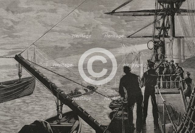 Russo-Turkish War (1877-1878): In the Dardanelles or Strait of Gallipoli, 1878.  Creator: Unknown.