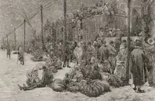 Russo-Turkish War (1877-1878): refugees in Constantinople, 1878. Creator: Tomás Carlos Capuz