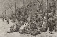 Russo-Turkish War (1877-1878): refugees in Constantinople, 1878. Creator: Tomás Carlos Capuz