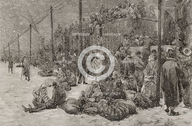 Russo-Turkish War (1877-1878): refugees in Constantinople, 1878.  Creator: Tomás Carlos Capuz.
