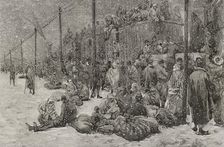 Russo-Turkish War (1877-1878): refugees in Constantinople, 1878. Creator: Tomás Carlos Capuz