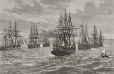 Russo-Turkish War:...British squadron in the Dardanelles Strait, February 13, 1878, (1878). Creator: Enrique Alba
