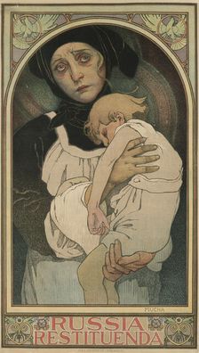 Russia Restituenda (Russia needs renewal), 1922. Creator: Mucha, Alfons Marie (1860-1939)