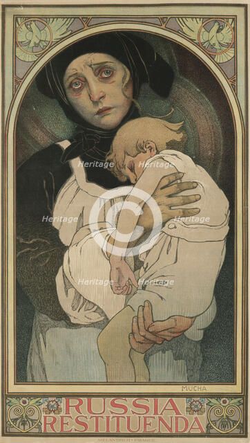 Russia Restituenda (Russia needs renewal), 1922. Creator: Mucha, Alfons Marie (1860-1939).