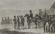 Russian troops on the field at Schoumla (Schumla), Bulgaria, 1839. Creator: Augustin François Lemaitre