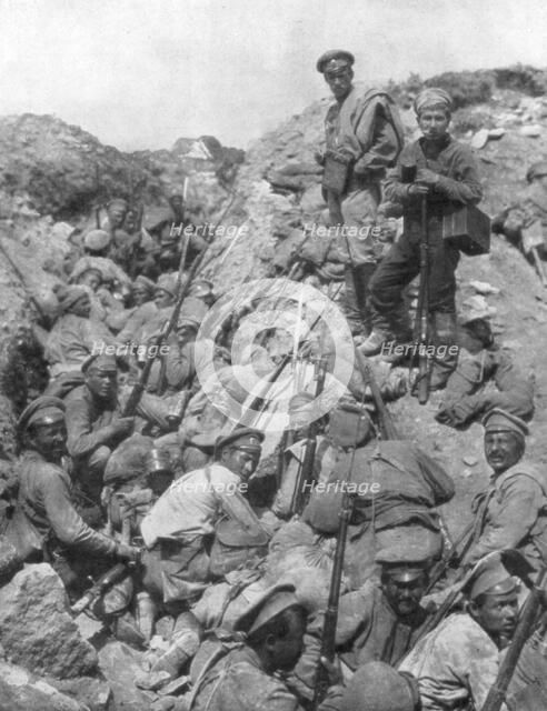 Russian troops waiting for the signal, Ternopil, Ukraine, First World War, 1 July 1917. Artist: Unknown