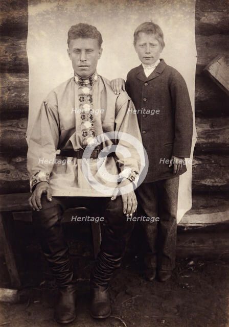 Russian Traders in Uriankhai Territory. Twelve-Year-Old Son of the Cossack Sadovskii..., 1897. Creator: Unknown.