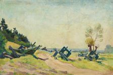 Russian Trenches at Reichenbach, 1942. Creator: Richard Becker