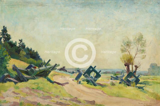 Russian Trenches at Reichenbach, 1942. Creator: Richard Becker.