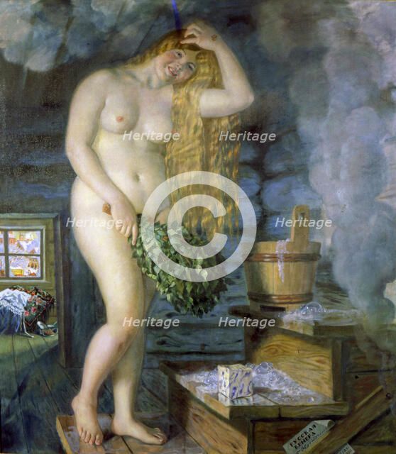 'Russian Venus', 1925-1926.  Artist: Boris Mikhajlovich Kustodiev 