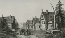 Russian village, 1839. Creator: Augustin François Lemaitre