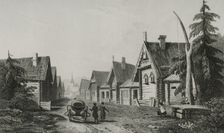 Russian village, 1839. Creator: Augustin François Lemaitre