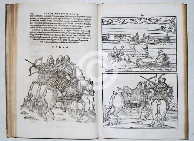 Russian warriors. Siegmund von Herberstein travels through Russia (From: Rerum Moscoviticarum commentarii..), 1571. Artist: Anonymous  