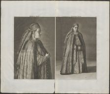Russian woman (From: Reizen over Moskovië), 1711. Artist: Bruijn, Cornelis de (1652-1727)