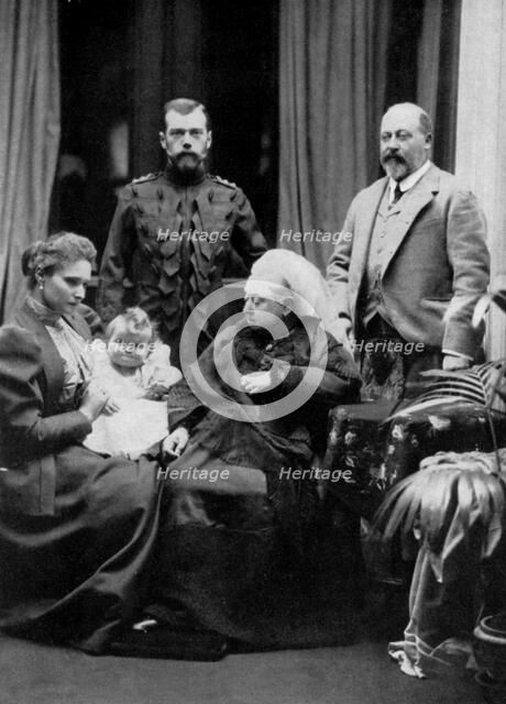 Russian and British royal families at Balmoral, Scotland, 29th September 1896 (1964). Artist: W&D Downey