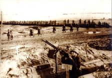 Russian anti-aircraft gun, Battle of Stalingrad, c1942-c1943. Creator: Unknown