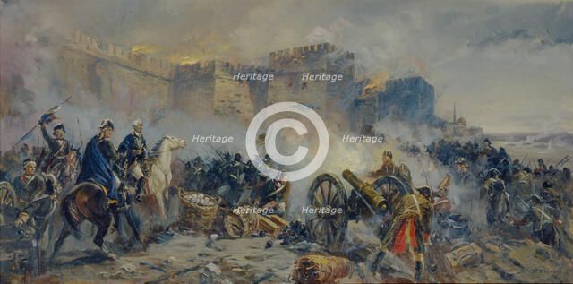 Russian army captured Izmail fortress. Artist: Usypenko, Fyodor Pavlovich (1917-?)