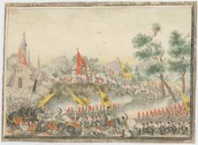 Russian army captured Izmail fortress in 1790, 1829. Artist: Anonymous