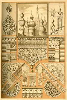 Russian architectural ornament and wood carving, (1898). Creator: Unknown
