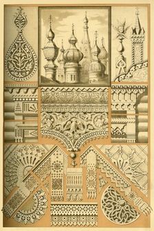 Russian architectural ornament and wood carving, (1898). Creator: Unknown