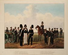 Russian Artillery Crews Ranks, 1845-1855. Artist: Anonymous