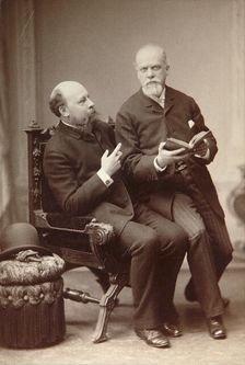 Russian artist Pavel Shukovsky and historian Alexander Onegin, Weimar, Germany, late 19th century. Artist: Anon