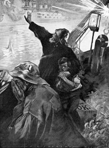 Russian Baltic Fleet attacking fishing boats, Russo-Japanese War, 1904-5