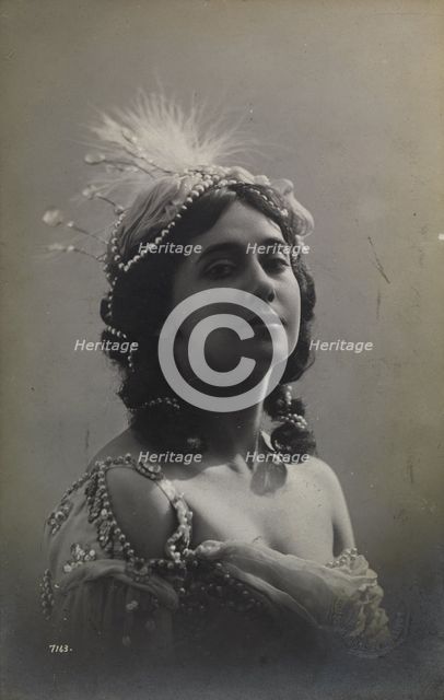 Russian ballerina Tamara Karsavina, 1912.