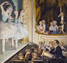 Russian ballet, 1930. Artist: Konstantin Somov
