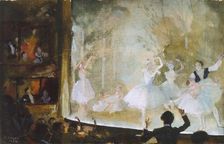 Russian Ballet, Champs-Elysees: Les Sylphides, 1932. Artist: Konstantin Somov