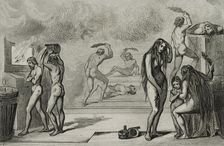 Russian baths, 1839. Creator: Augustin François Lemaitre